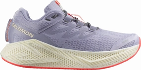 Workout Friendly Soft Arch Salomon Aero Glide 3 Womens Running Shoes - Purple