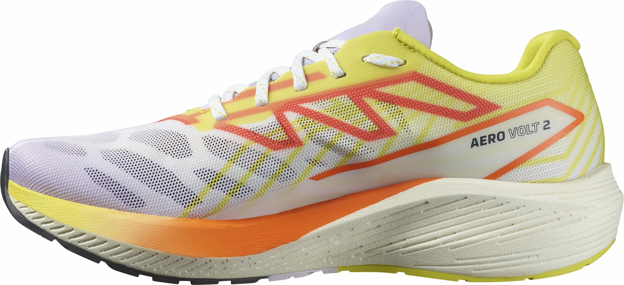 Salomon Aero Volt 2 Womens Running Shoes - White Smooth Insole