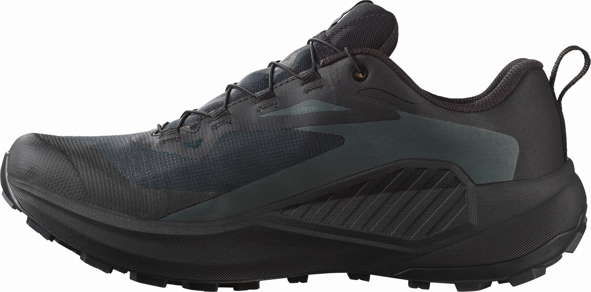 Salomon Genesis GORE-TEX Mens Trail Running Shoes - Black Fluid Ride Technology Red Wing Heritage