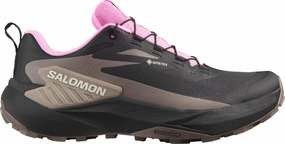 Kinetic Energy Return Stability Control Features Salomon Genesis GORE-TEX Womens Trail Running Shoes - Black