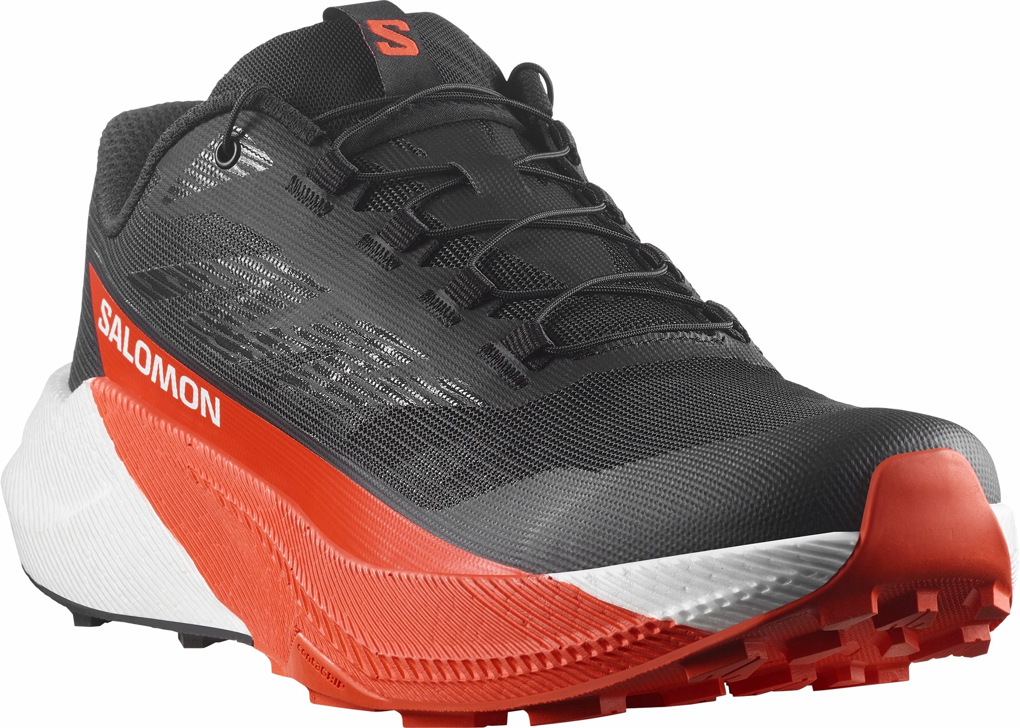 dot - design shoes Renewable Salomon Pulsar Mens Trail Running Shoes - Black