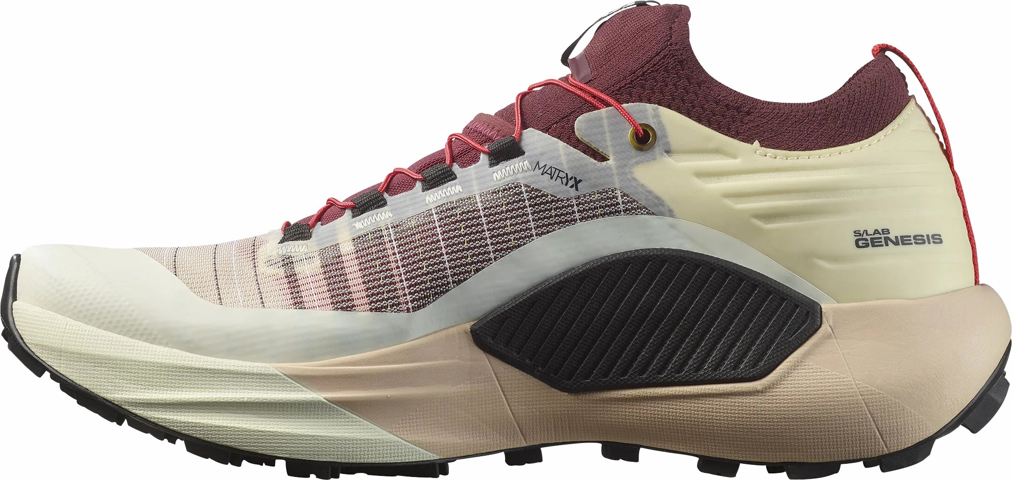 anti - microbial coating shoes Salomon S/Lab Genesis Trail Running Shoes - Cream