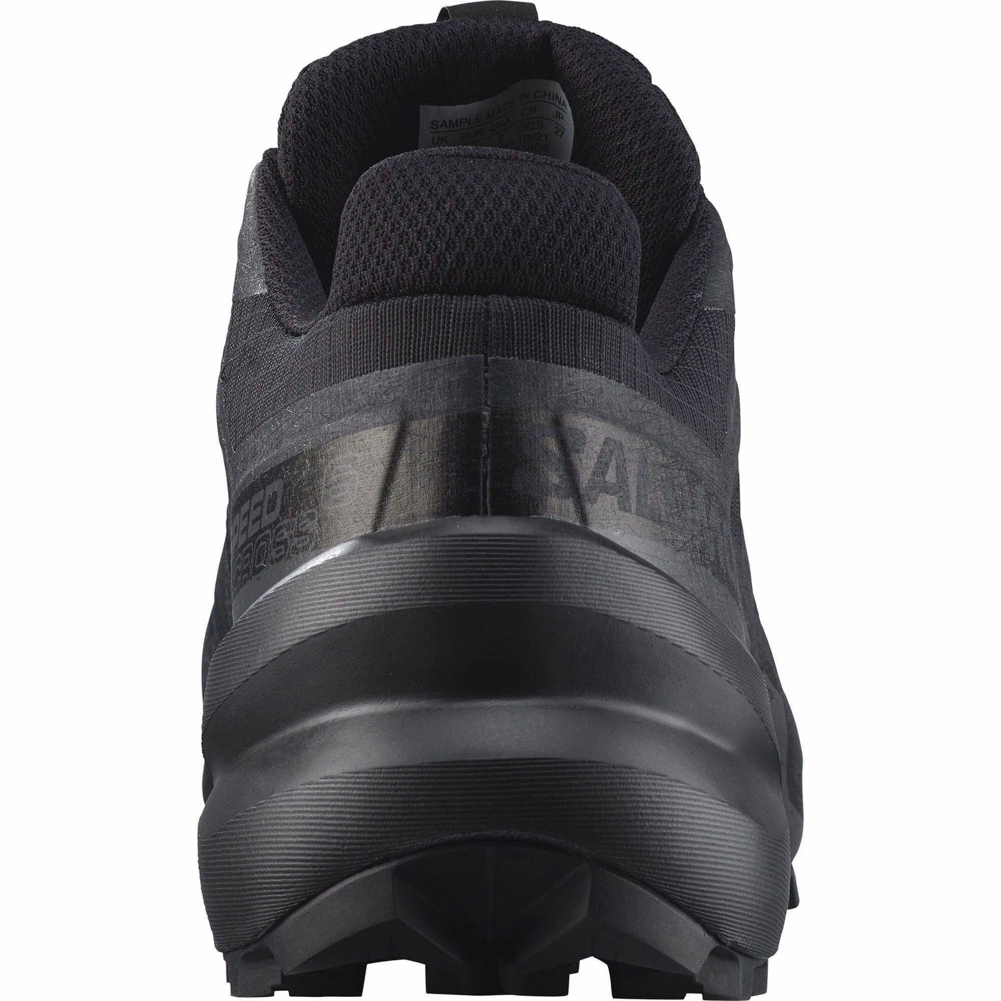 Salomon Speedcross 6 GORE-TEX Mens Trail Running Shoes - Black Durable Outsole Grooves rough - surface running wear