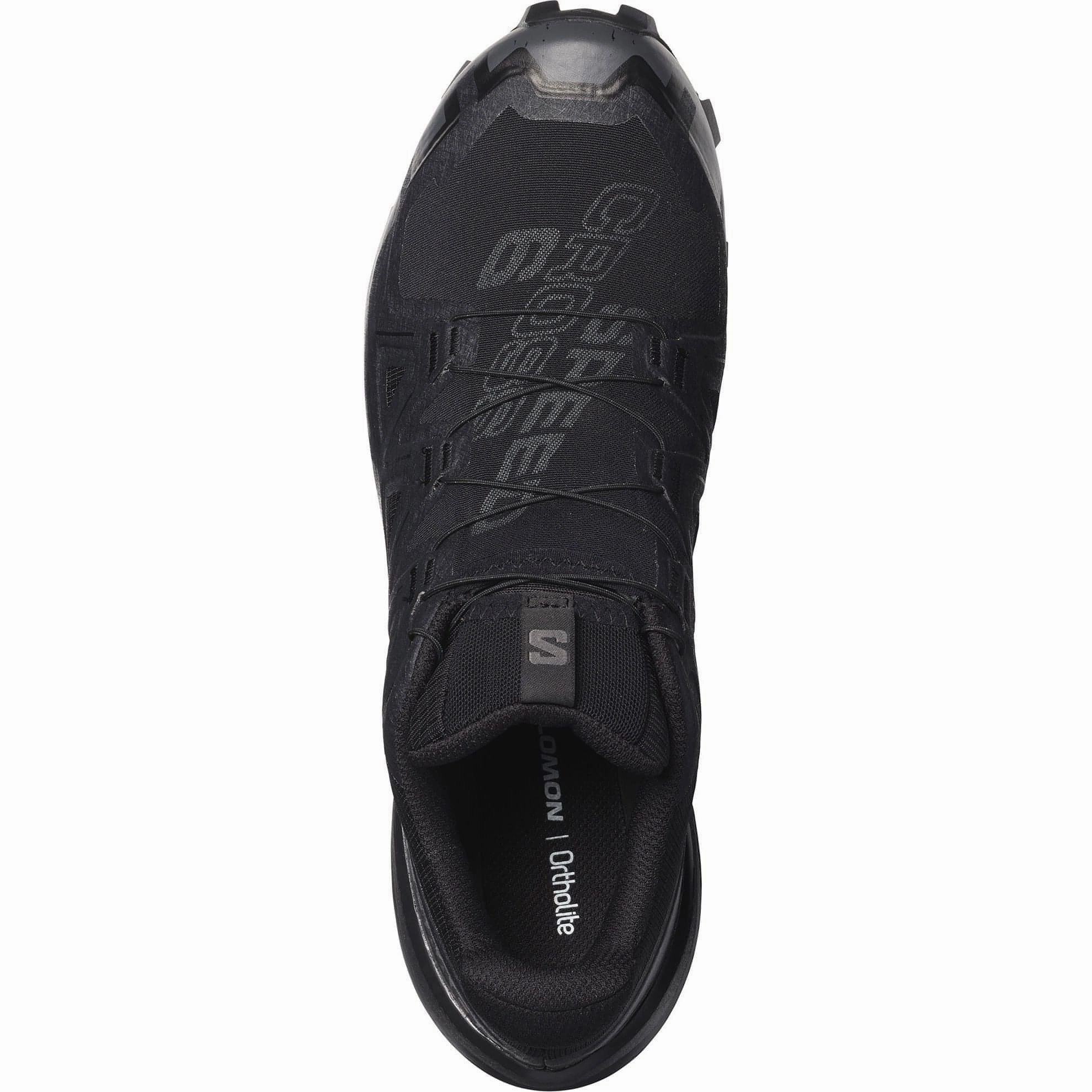 Salomon Speedcross 6 GORE-TEX Mens Trail Running Shoes - Black Microtextured Grip Surface