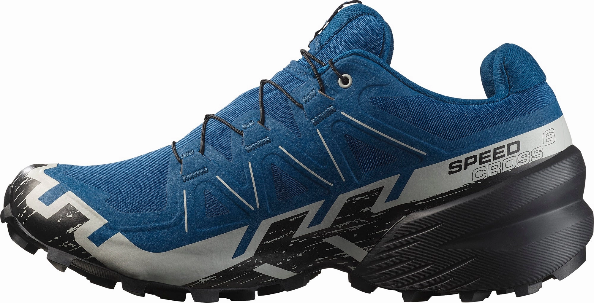 rubber - sole - feature shoes Energy Rod System Salomon Speedcross 6 GORE-TEX Mens Trail Running Shoes - Blue