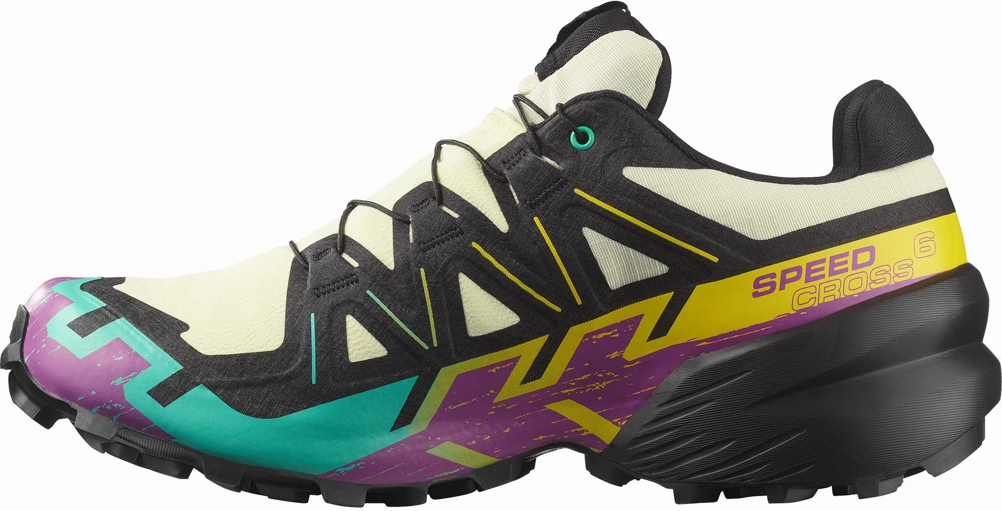 Flex Grooves Technology Salomon Speedcross 6 GORE-TEX Mens Trail Running Shoes - Yellow