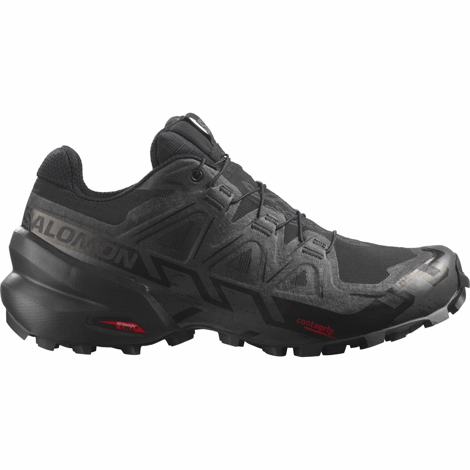 Anti - fog Salomon Speedcross 6 GORE-TEX Womens Trail Running Shoes - Black