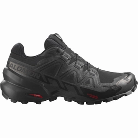 Anti - fog Salomon Speedcross 6 GORE-TEX Womens Trail Running Shoes - Black