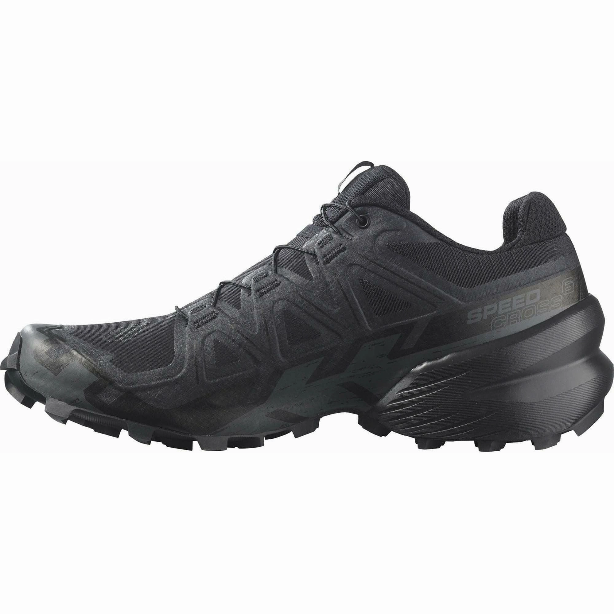 Flexible Construction Salomon Speedcross 6 Mens Trail Running Shoes - Black
