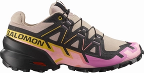 fat burning Reactive Energy Foam Salomon Speedcross 6 Womens Trail Running Shoes - Brown