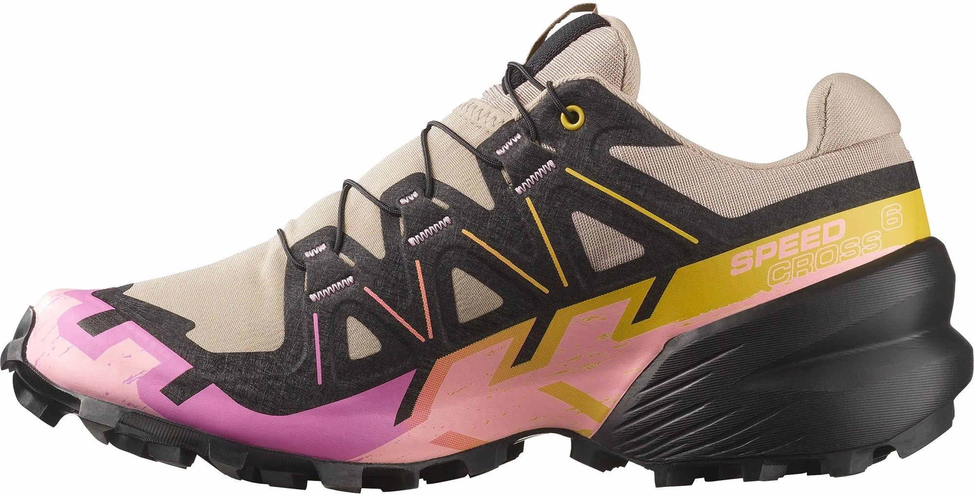 Salomon Speedcross 6 Womens Trail Running Shoes - Brown Glossy - finish