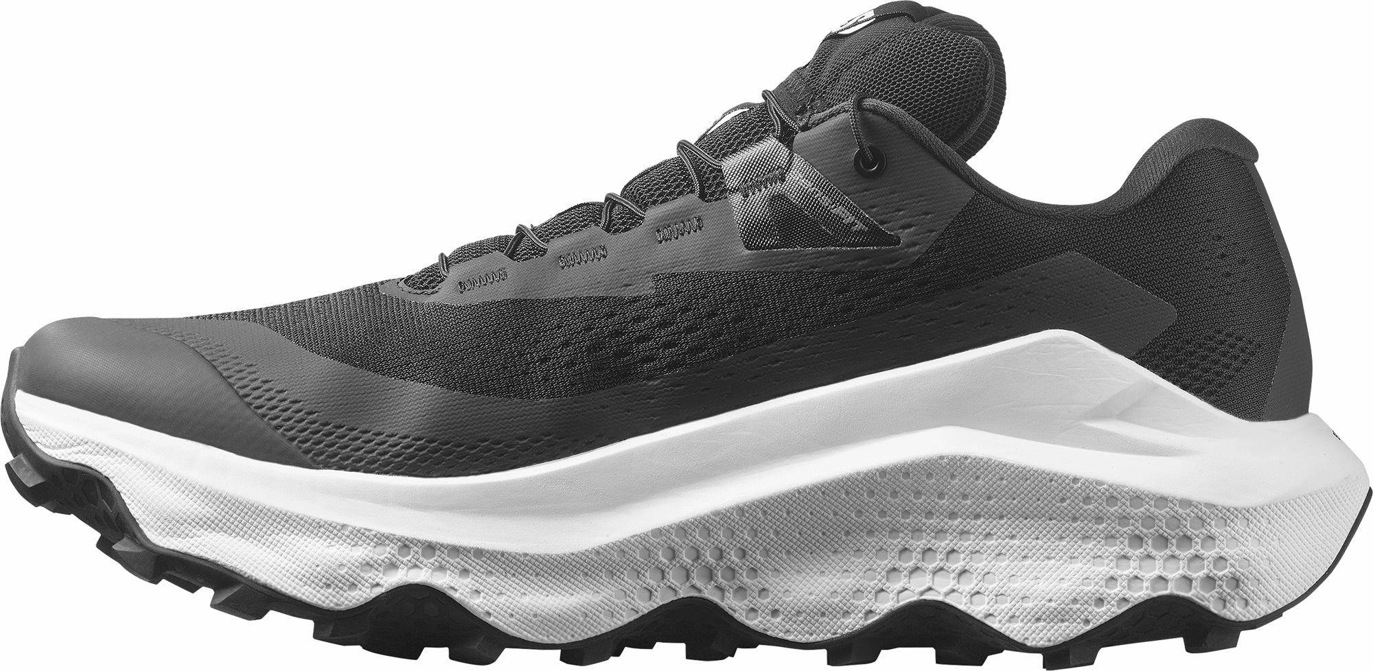 Salomon Ultra Glide 3 Mens Trail Running Shoes - Black curved track running wear Odor Resistant Treatment