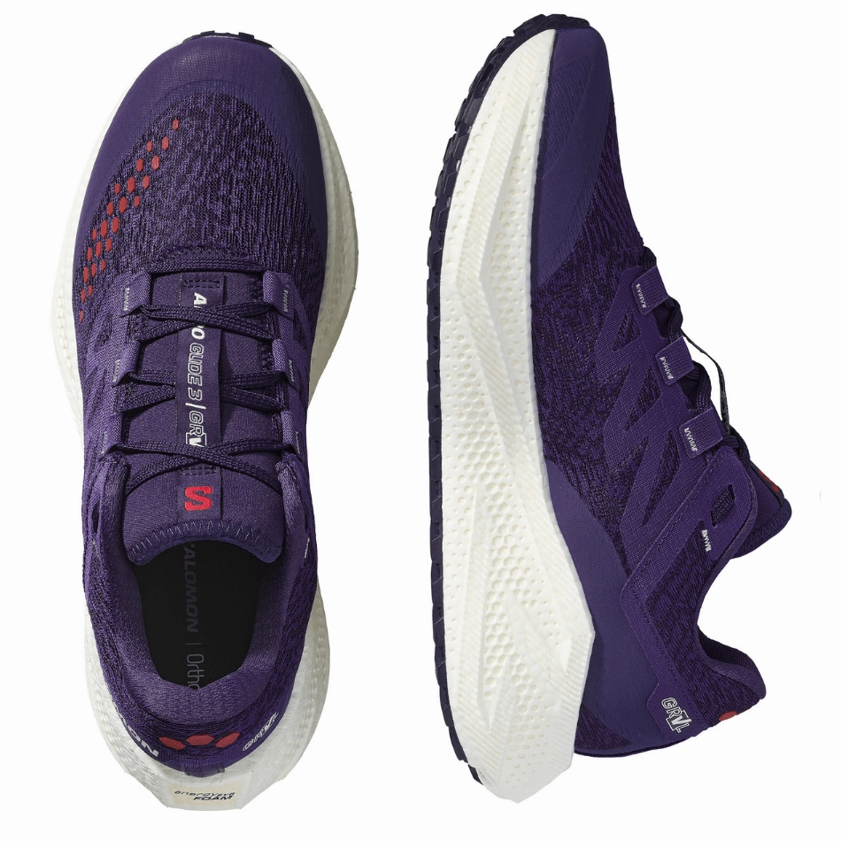 Salomon Women's Aeroglide 3 GRVL Running Shoes in Astral Aura/Vanilla Ice/Haute Red AW25 suitable for adults