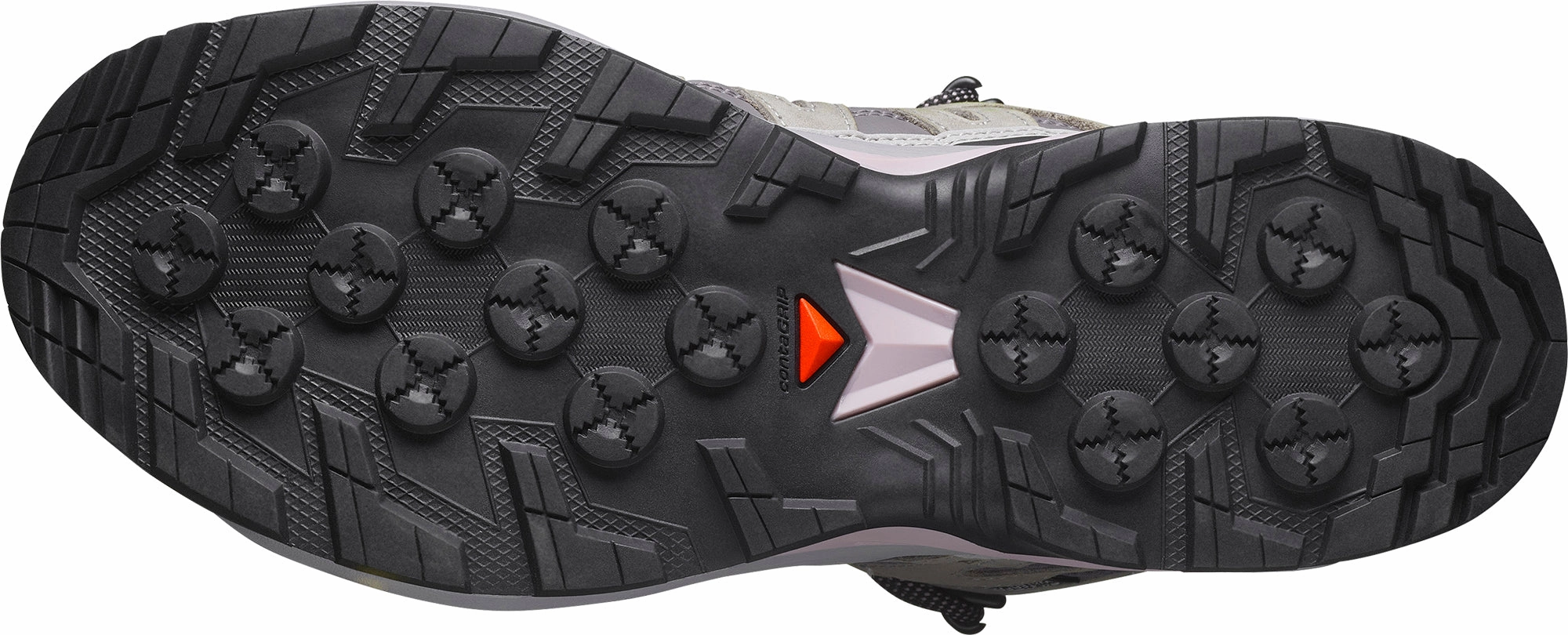 Lightweight Grip Microfiber Heel Counter Salomon X-Adventure Recon Mid GORE-TEX Womens Walking Shoes - Grey