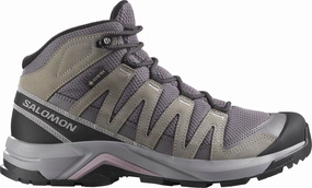 Breath Zone Salomon X-Adventure Recon Mid GORE-TEX Womens Walking Shoes - Grey