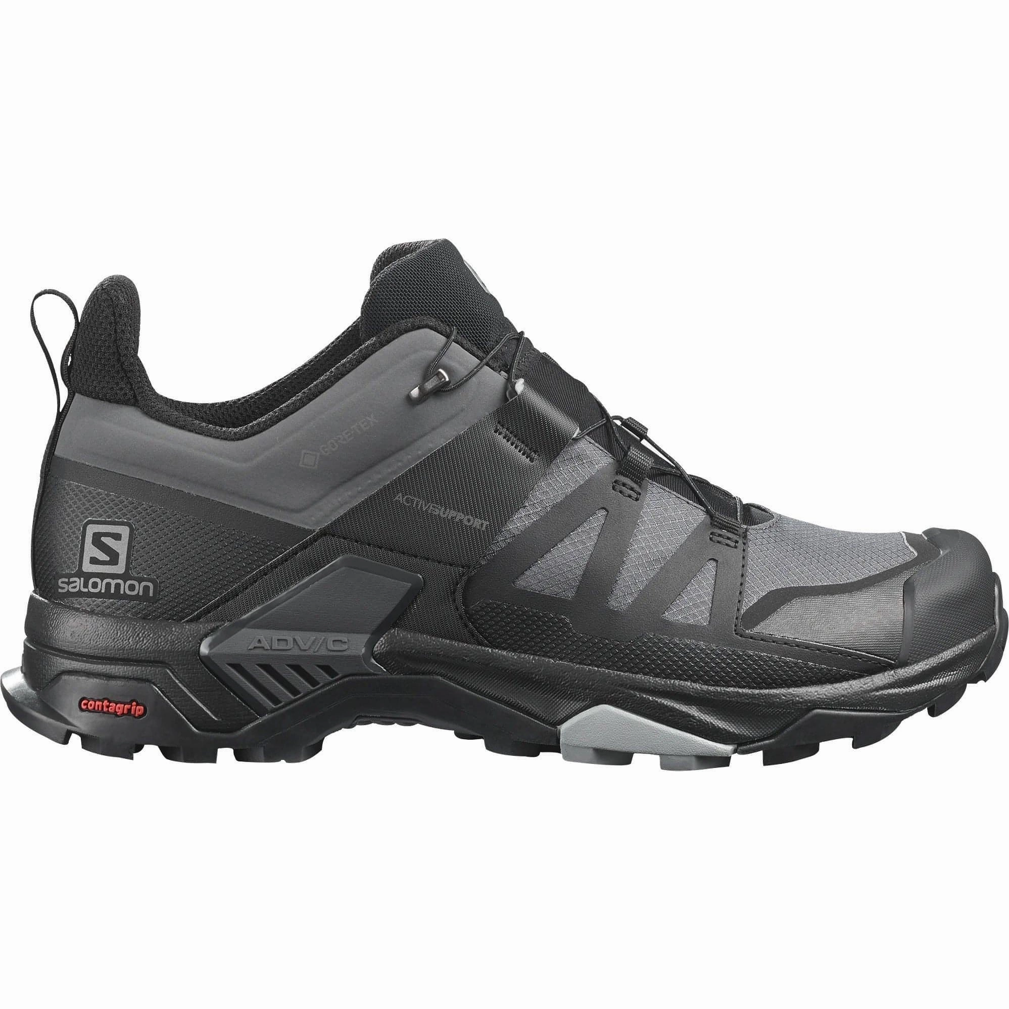Shock   Dispersion Salomon X Ultra 4 GORE-TEX Mens Walking Shoes - Black