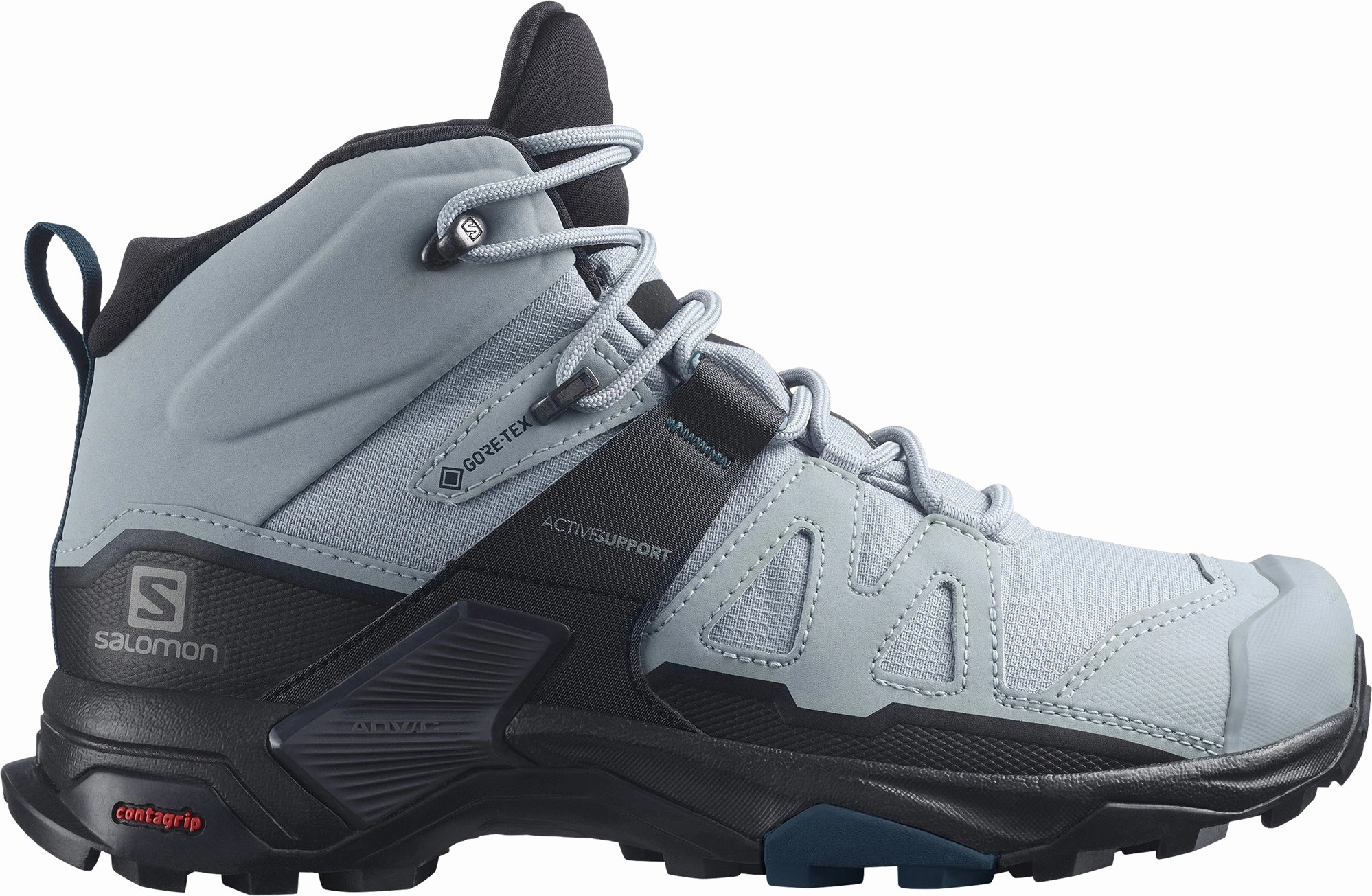 Salomon X Ultra 4 Mid GORE-TEX WIDE FIT Womens Walking Boots - Blue Outdoor Trek Fit Backpacking Support