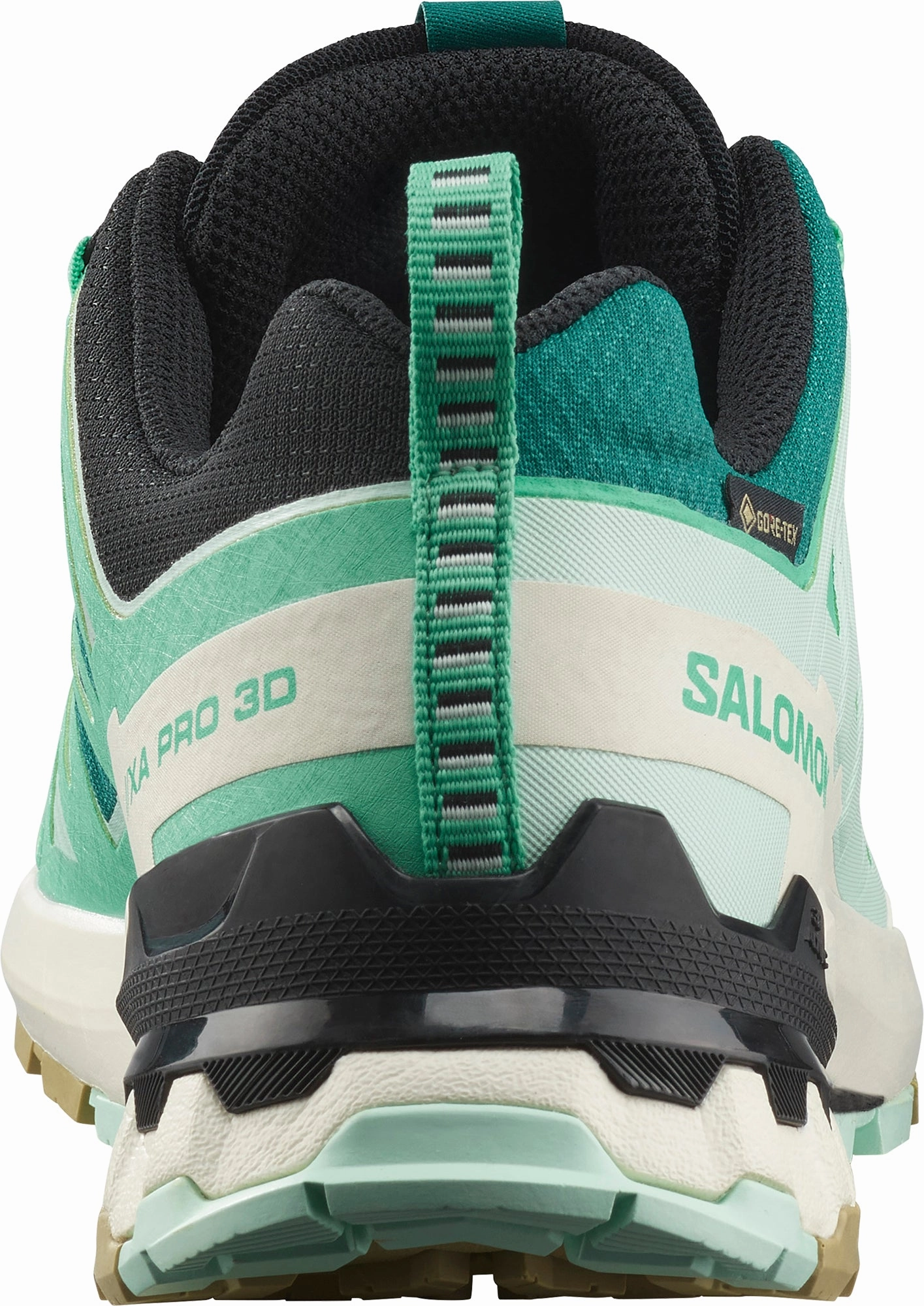 Zero Drop Running Salomon XA Pro 3D V9 GORE-TEX Womens Trail Running Shoes - Green