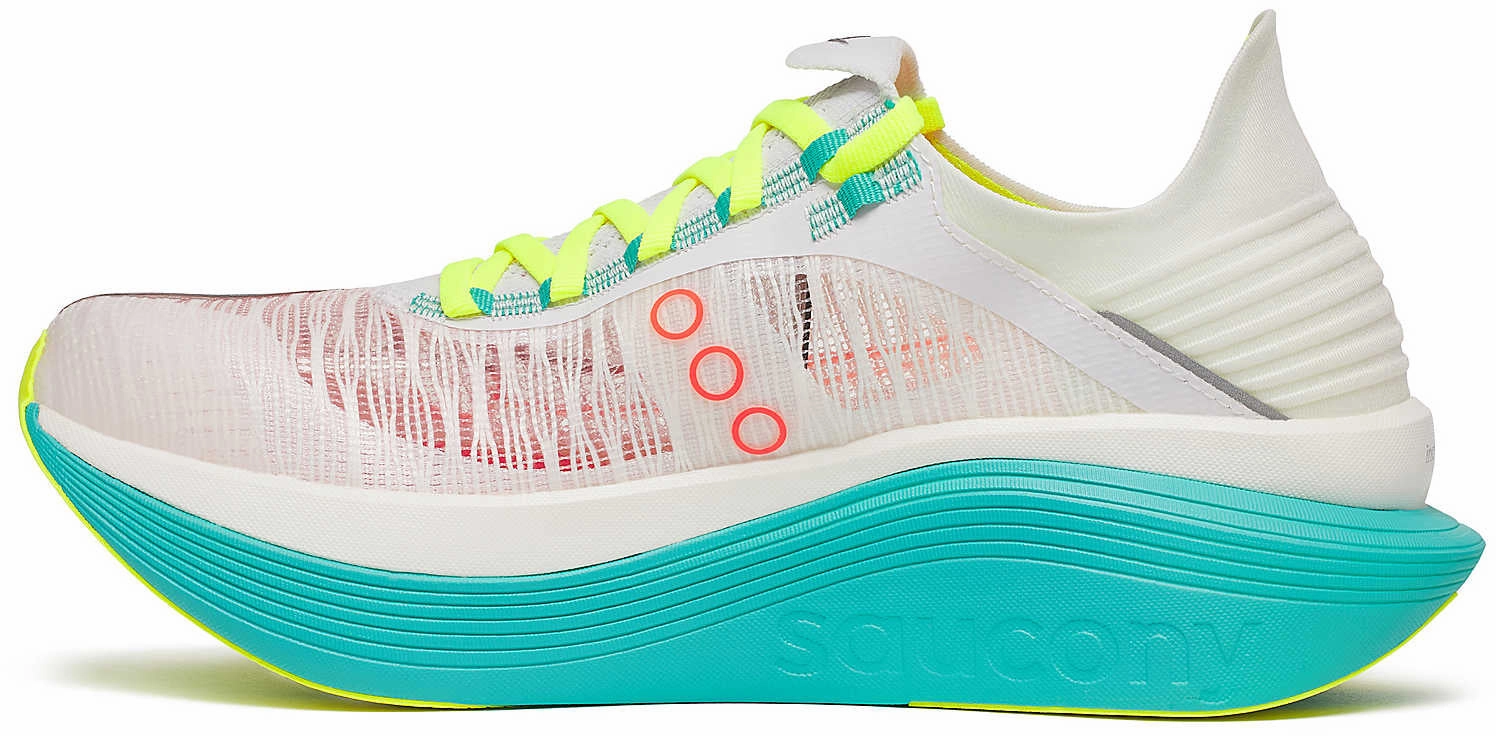 Heel Lock Technology collar Saucony Endorphin Elite 2 Running Shoes - White