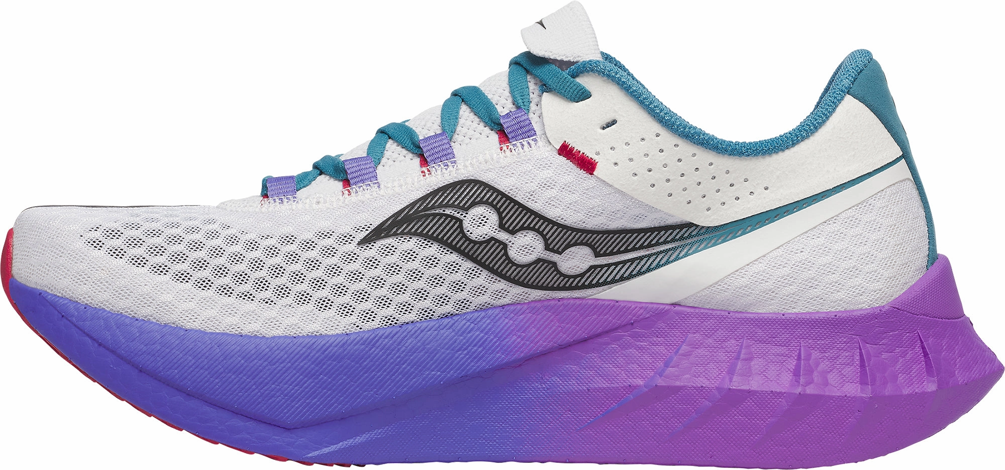 fun run running wear high - performance all - terrain shoes Saucony Endorphin Pro 4 Mens Running Shoes - White