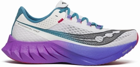 Saucony Endorphin Pro 4 Mens Running Shoes - White Shock Diffusion Pad road running shoes