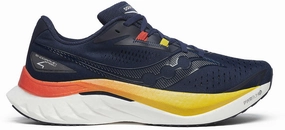 Lightweight TPU Frame Soft Bounce Saucony Endorphin Speed 4 Mens Running Shoes - Navy