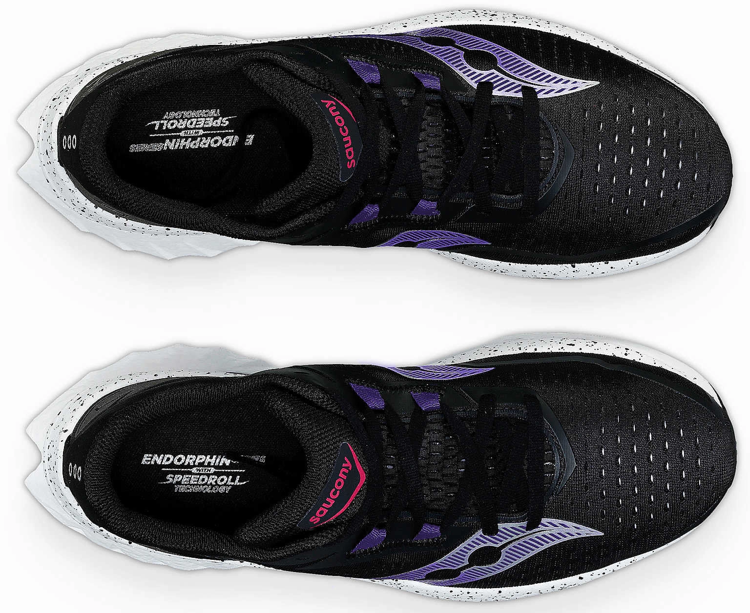 Plush flexibility Multi Layer Insole Saucony Endorphin Speed 4 Womens Running Shoes - Black