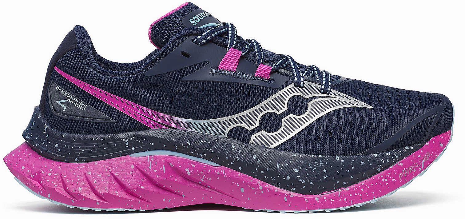 Knit Fabric Design Easy Comfort Saucony Endorphin Speed 4 Womens Running Shoes - Blue