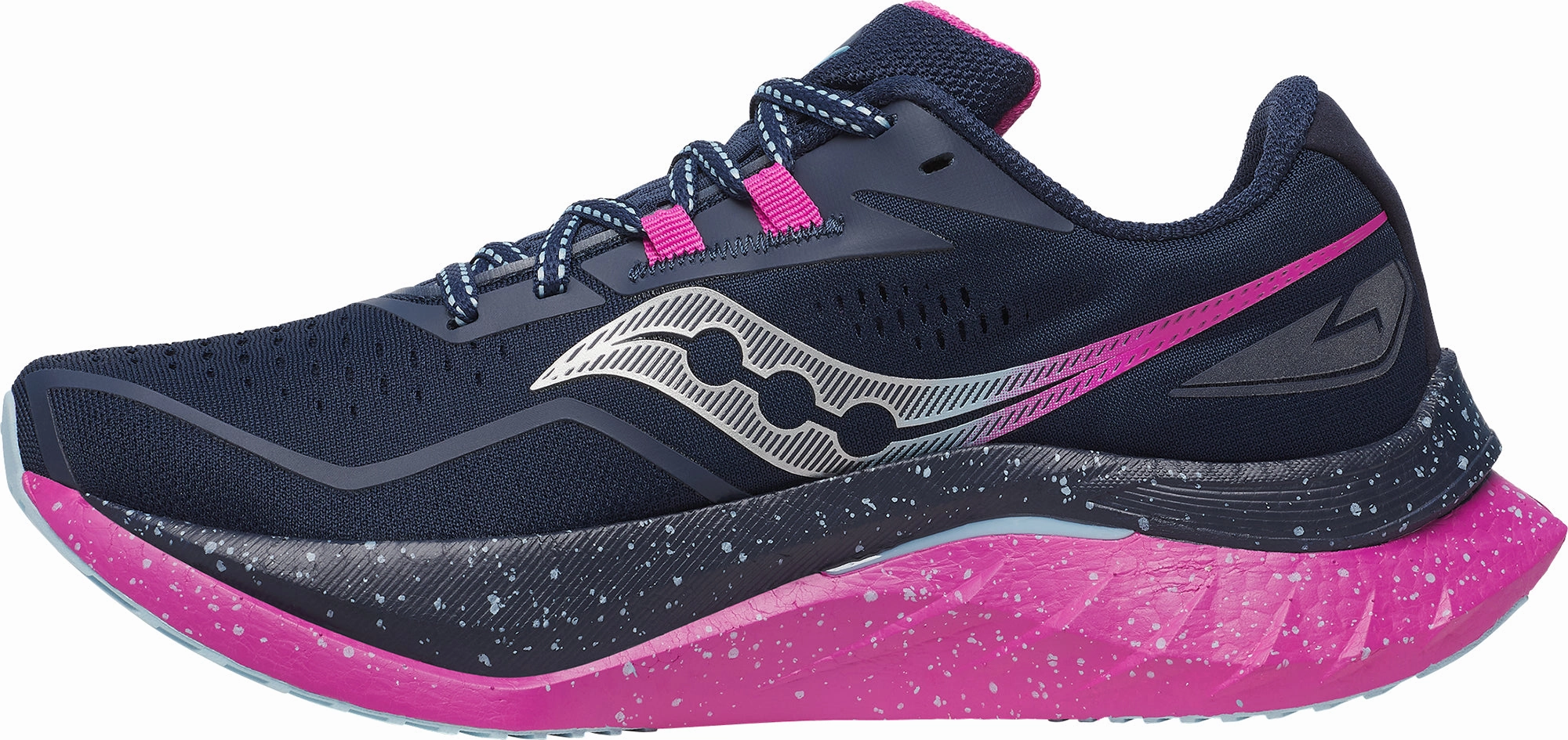 Elastic Collar Padding Velcro straps Saucony Endorphin Speed 4 Womens Running Shoes - Blue