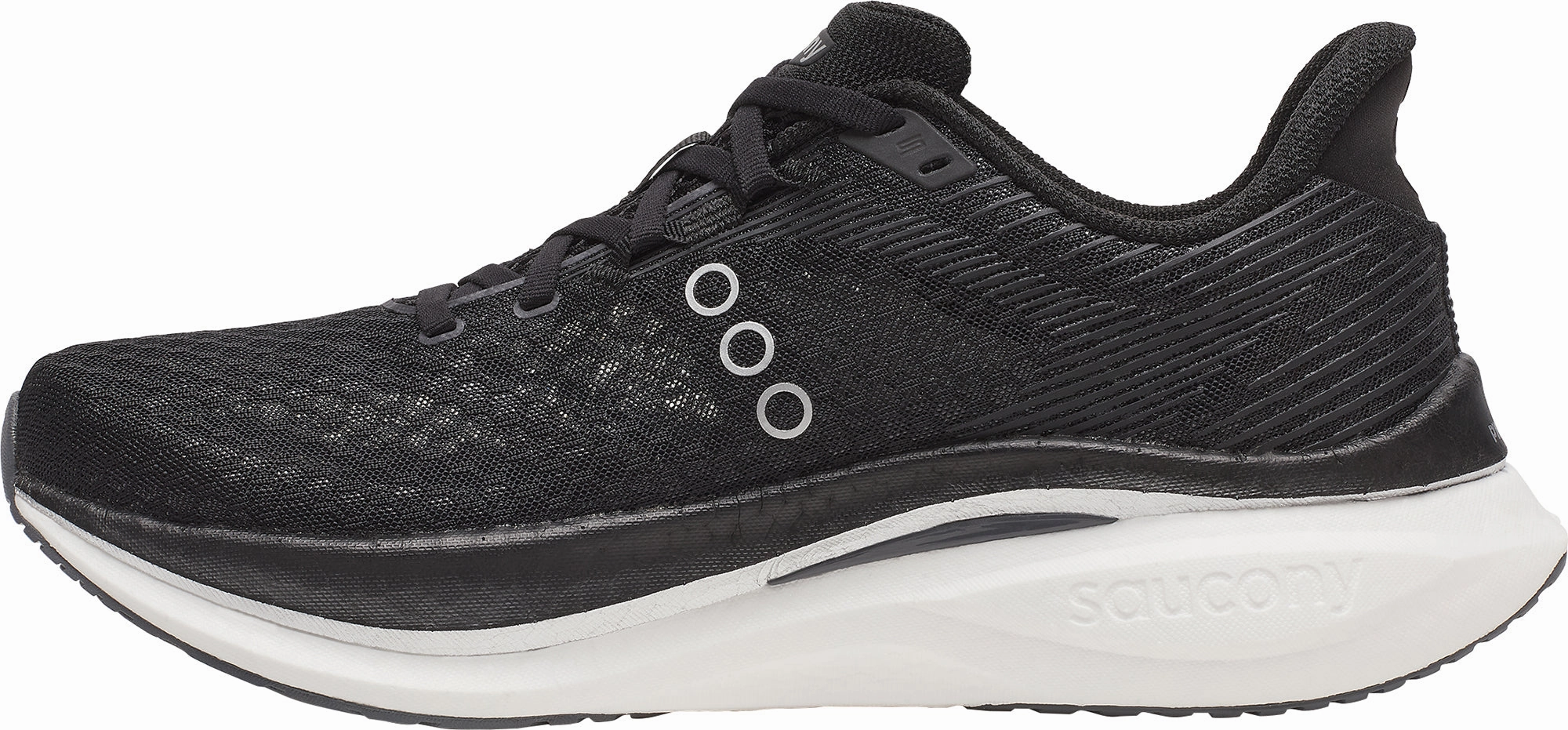 Leather MoistureWicking Saucony Endorphin Speed 5 Mens Running Shoes - Black