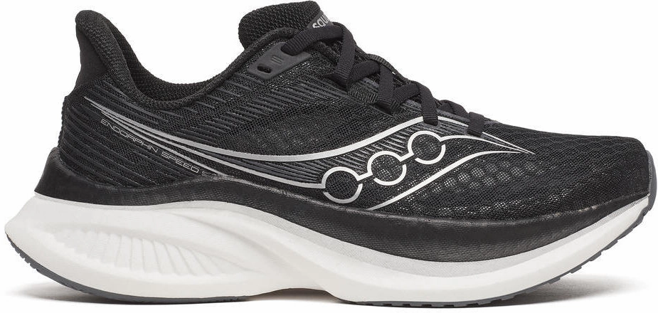 Saucony Endorphin Speed 5 Womens Running Shoes - Black Quick Lace System High Rebound Midsole