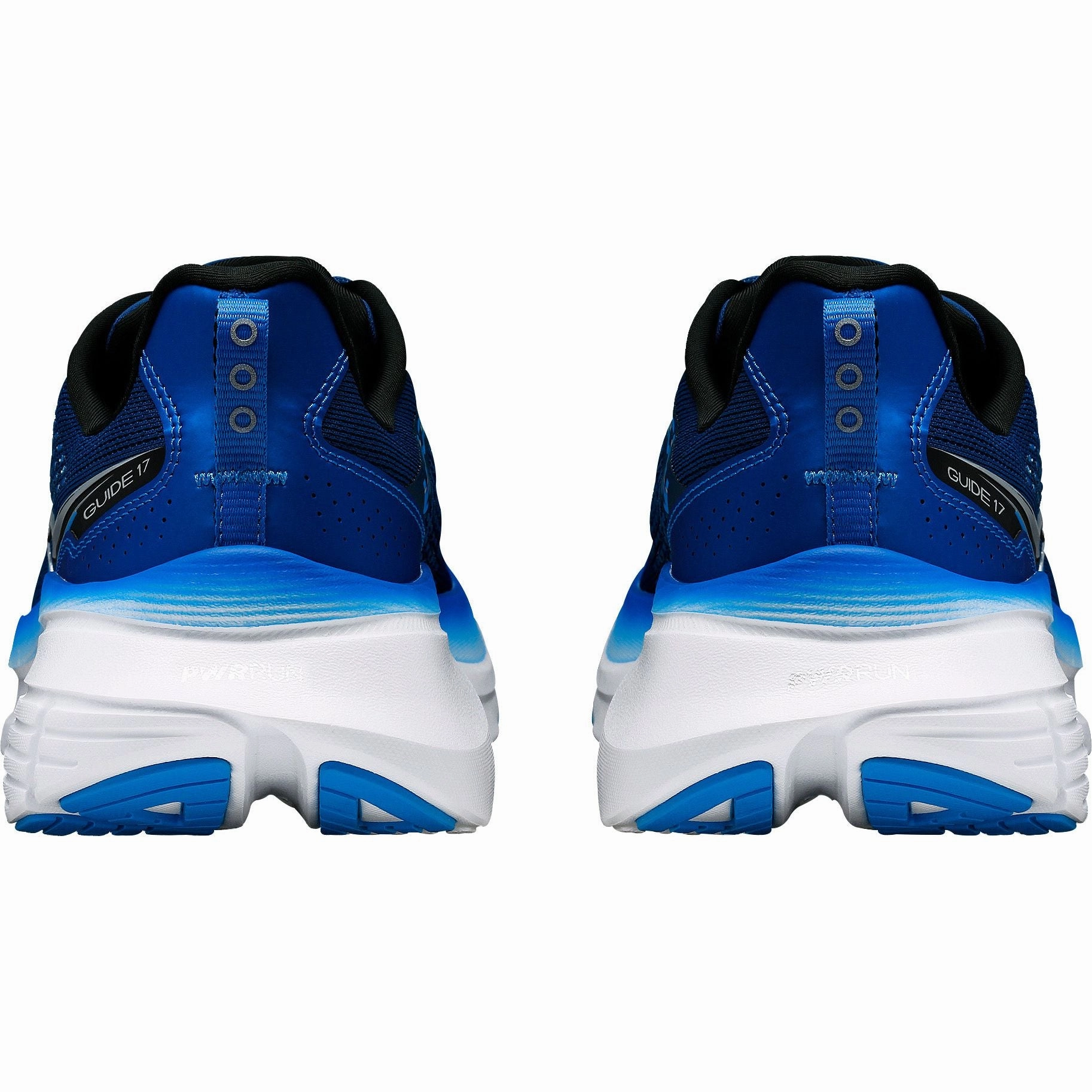 Saucony Guide 17 WIDE FIT Mens Running Shoes - Navy ZipUp Stretchable Mesh