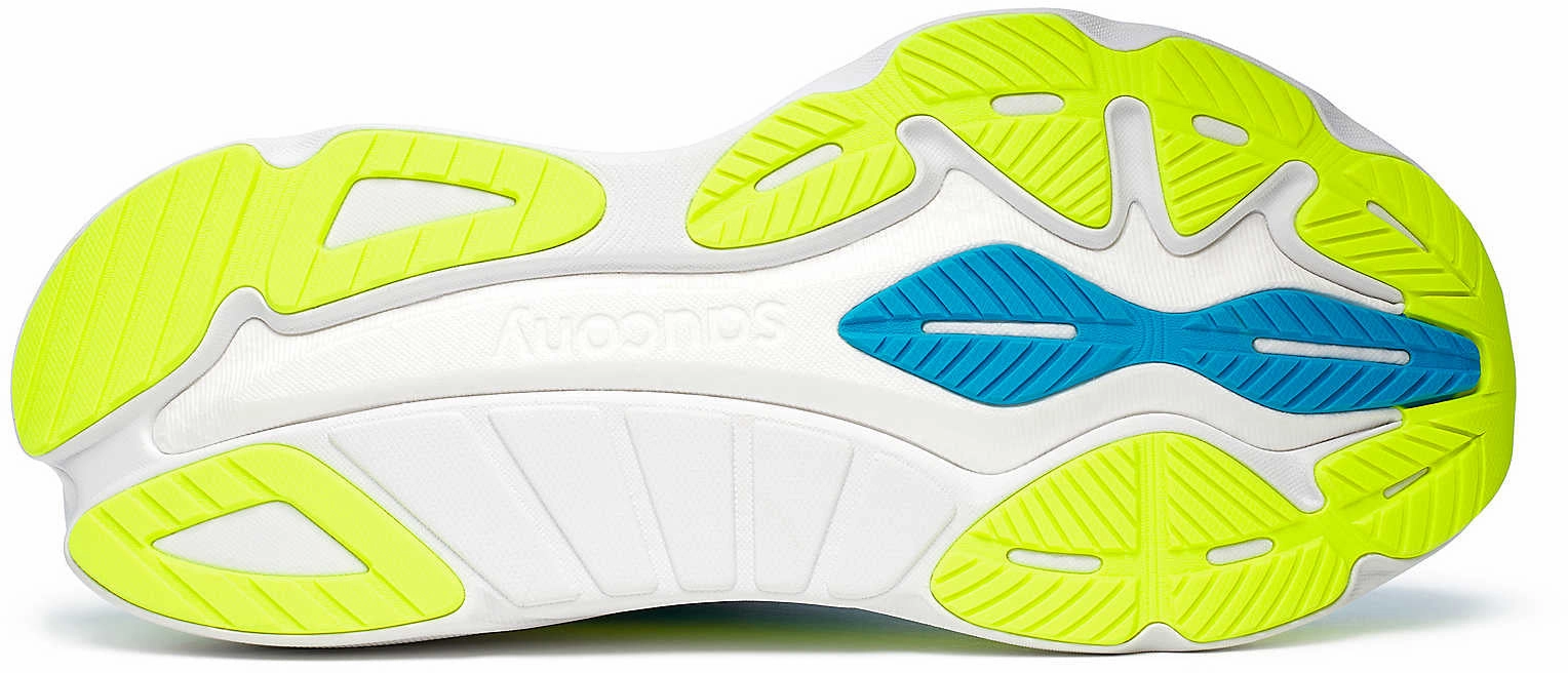 Saucony Hurricane 24 Mens Running Shoes - Blue second - hand Full Length Cushion Bed