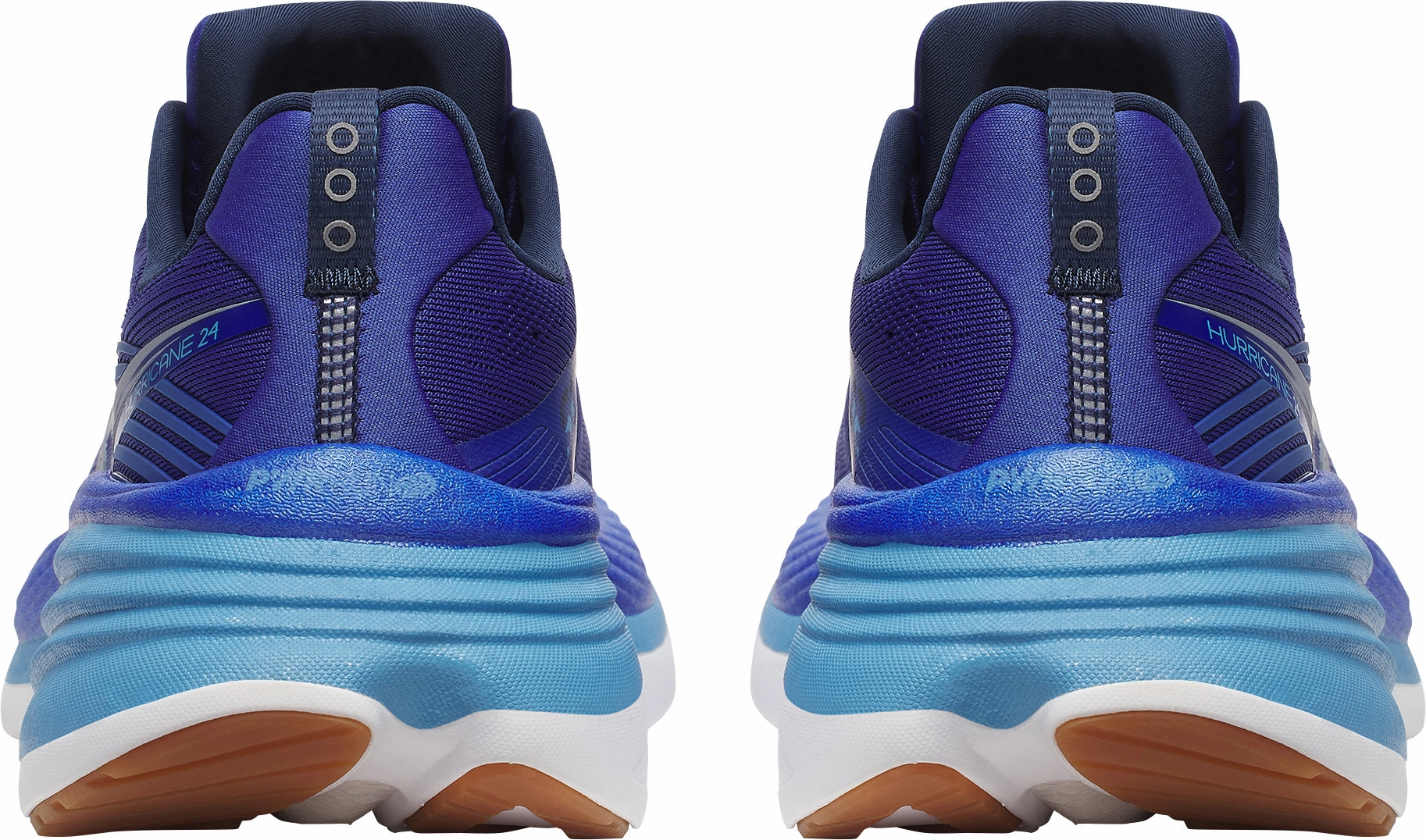 Saucony Hurricane 24 Mens Running Shoes - Blue Stretch Gusset softball shoes