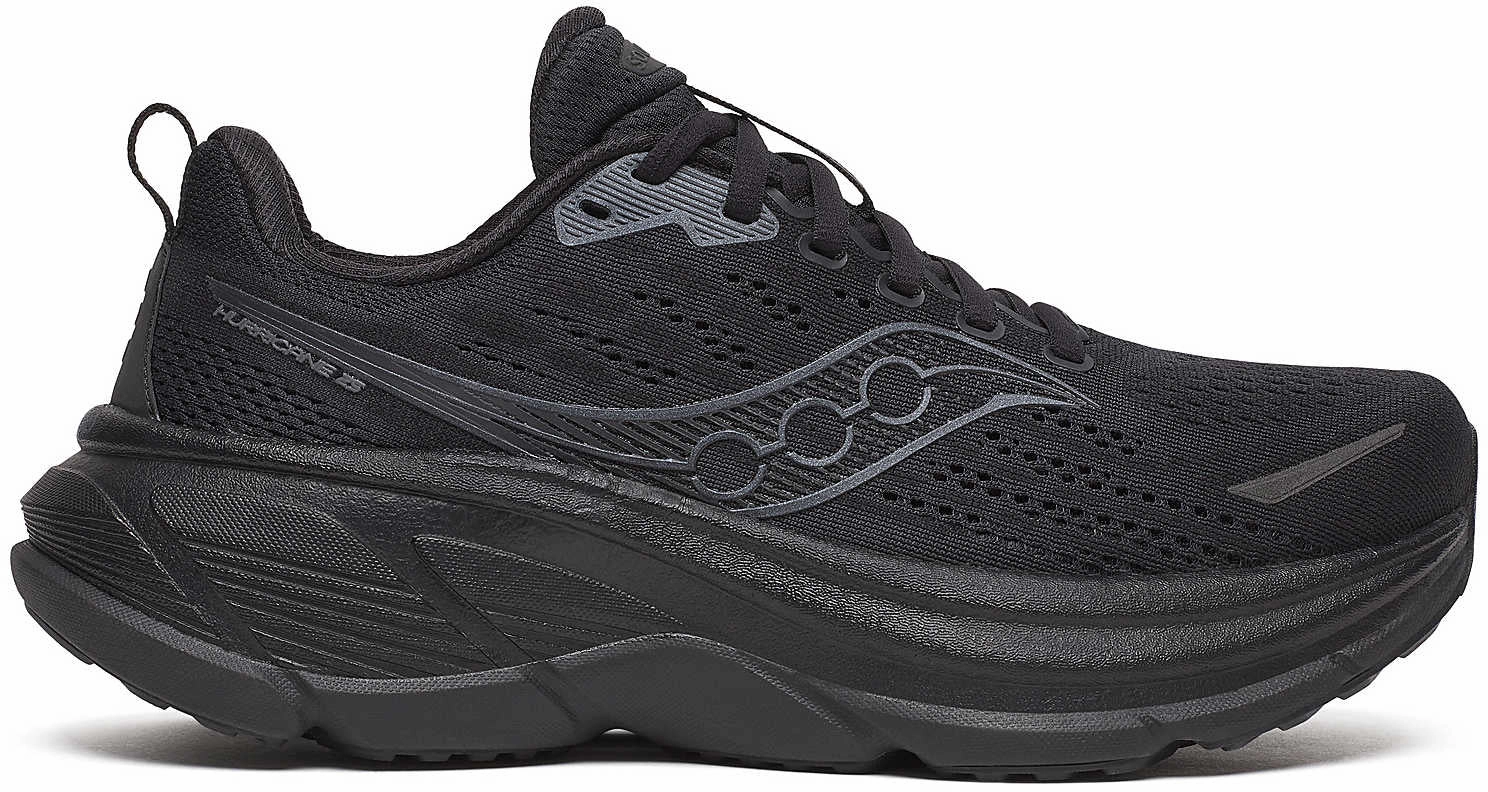 Saucony Hurricane 25 Womens Running Shoes - Black Hill - running Airflow Channel Design