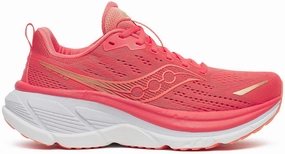 Saucony Hurricane 25 Womens Running Shoes - Pink graduation - themed running option