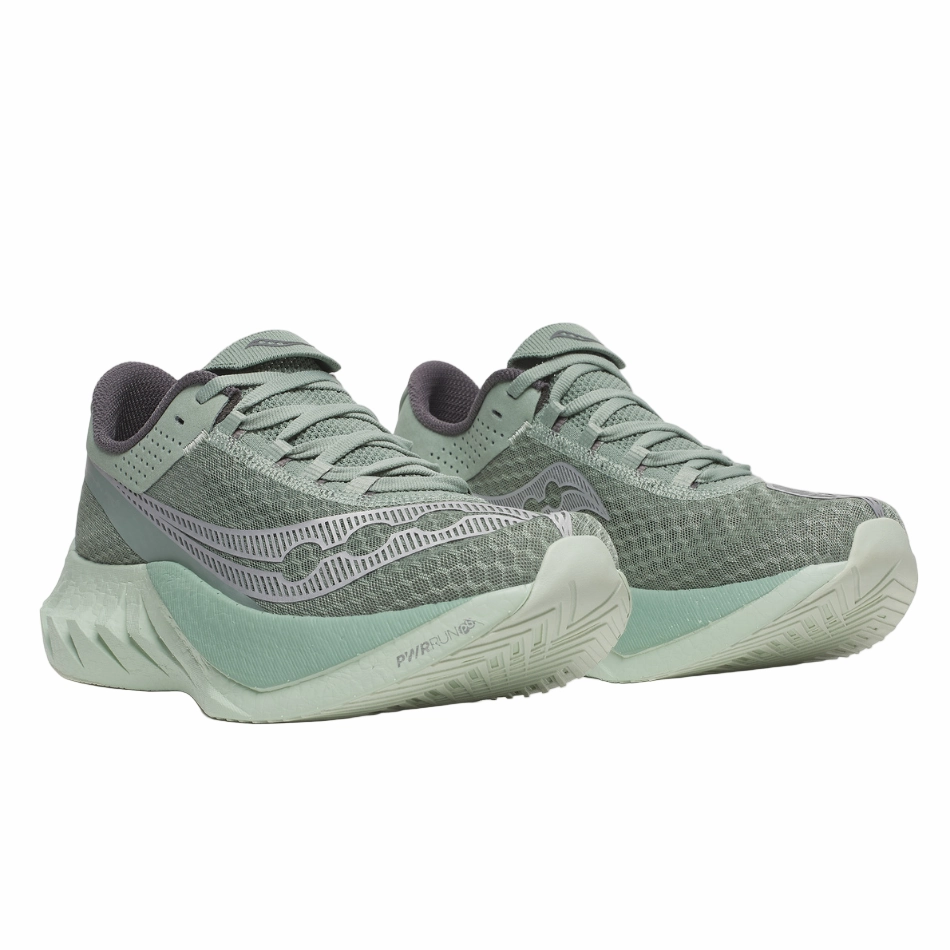 Torque Control Frame Saucony Men's Endorphin Pro 4 Running Shoes in Iceberg/Carbon - Online Exclusive