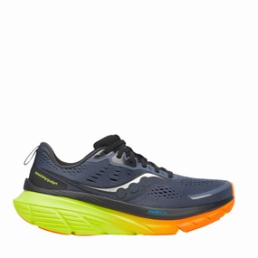 Saucony Men's Guide 18 Running Shoes in Shadow/Vizi AW25 Flexible forefoot