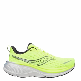 Quick - drying fabric Saucony Men's Hurricane 25 Running Shoes in Citron/Black - Online Exclusive