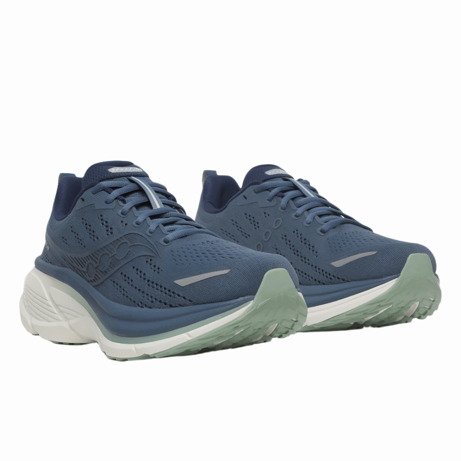 Saucony Men's Hurricane 25 Running Shoes in Dusk/Iceberg AW25 Durable Build