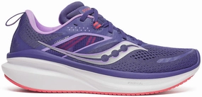 Saucony Omni 22 Womens Running Shoes - Purple Lace Lock System Durable Zone