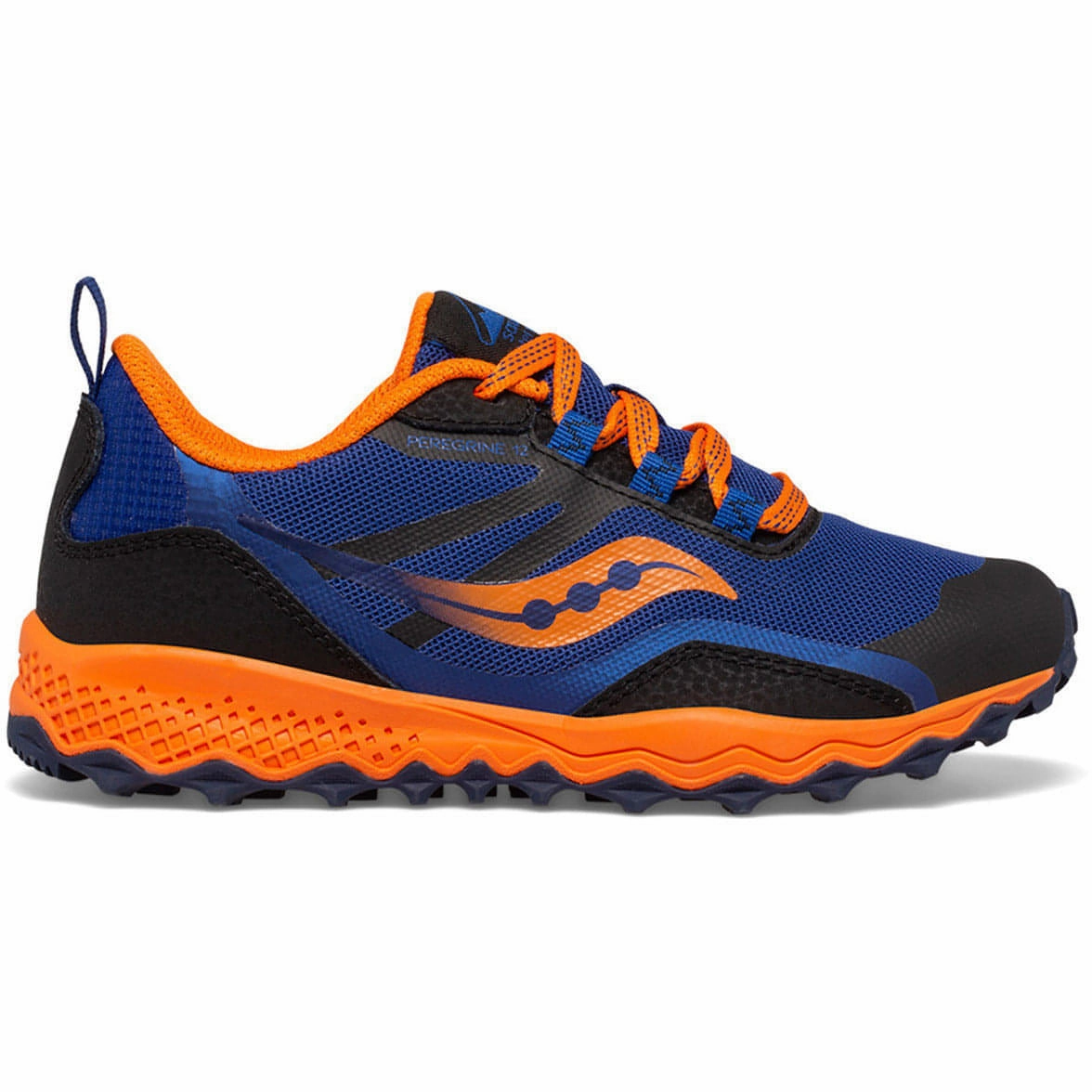 Saucony Peregrine 12 Shield Junior Trail Running Shoes - Navy Lightweight Support Frame Outstanding breathability
