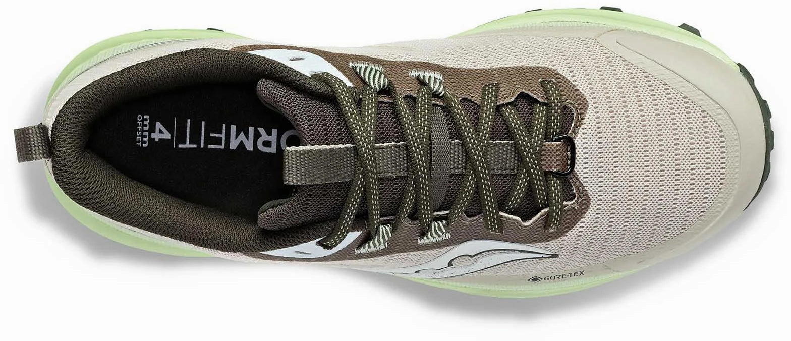 high - arch Saucony Peregrine 13 GORE-TEX Mens Trail Running Shoes - Brown