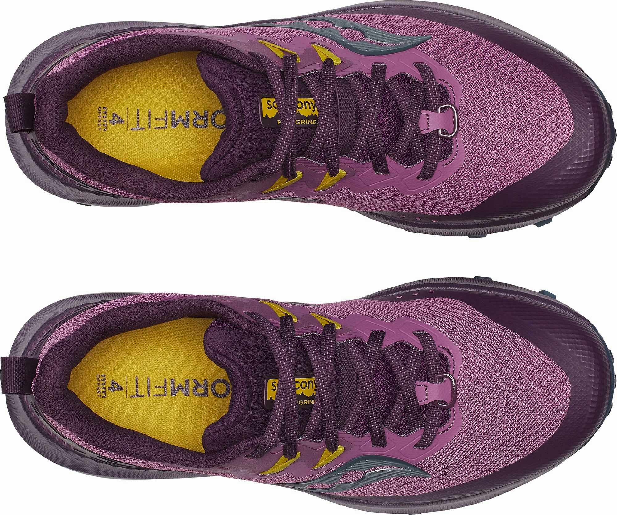 treadmill running footwear Saucony Peregrine 14 Womens Trail Running Shoes - Purple