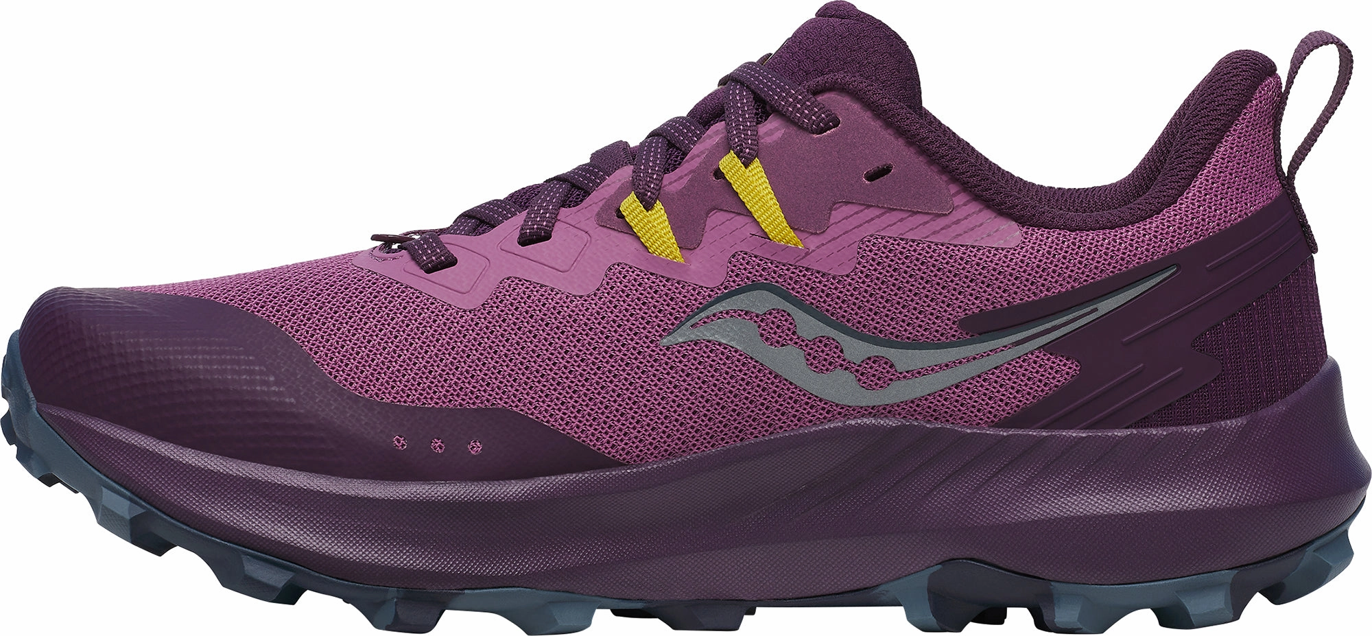 Saucony Peregrine 14 Womens Trail Running Shoes - Purple cross - country runner