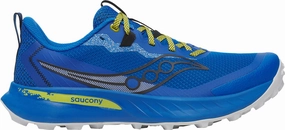 Saucony Peregrine 15 Mens Trail Running Shoes - Blue Thermoplastic Overlays