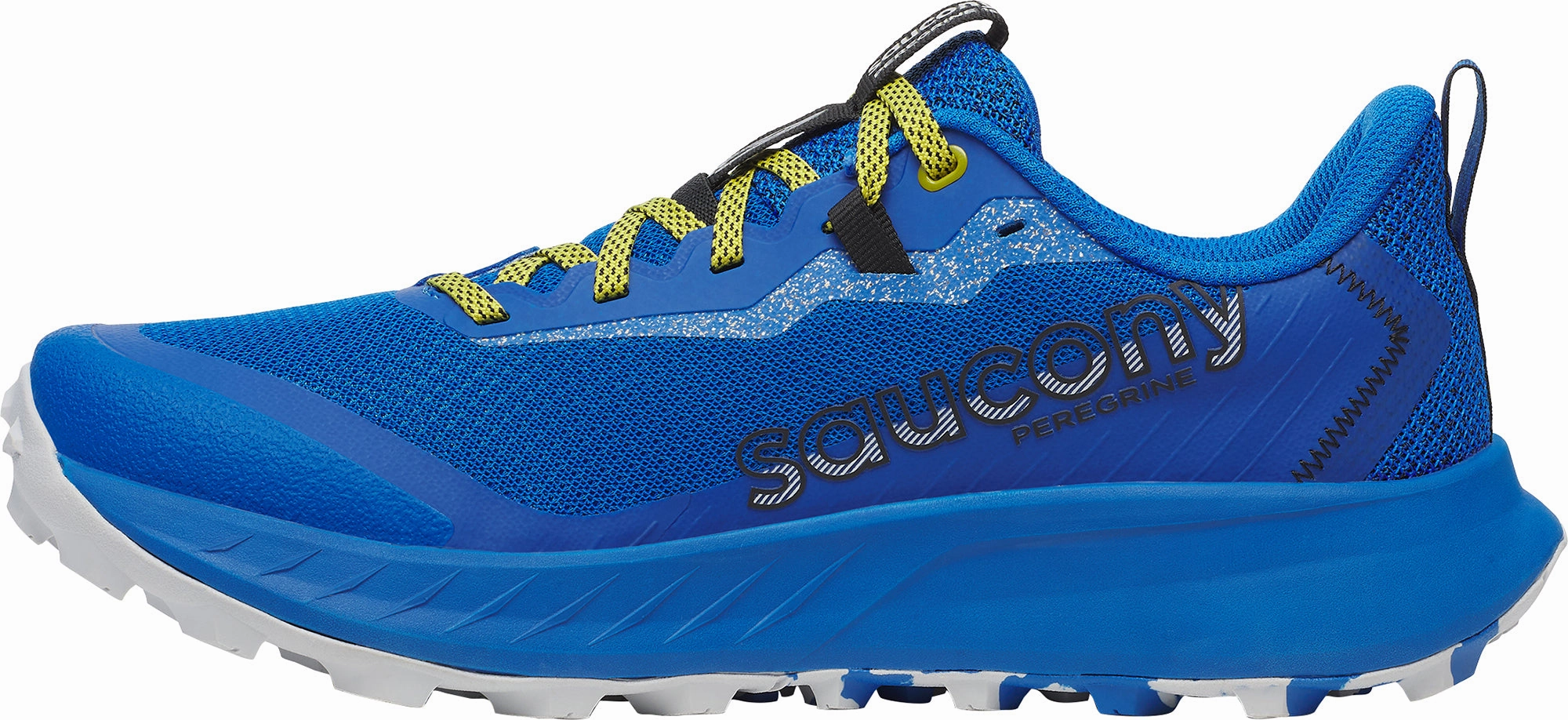 Saucony Peregrine 15 Mens Trail Running Shoes - Blue Speed - improving running shoes with air cushion