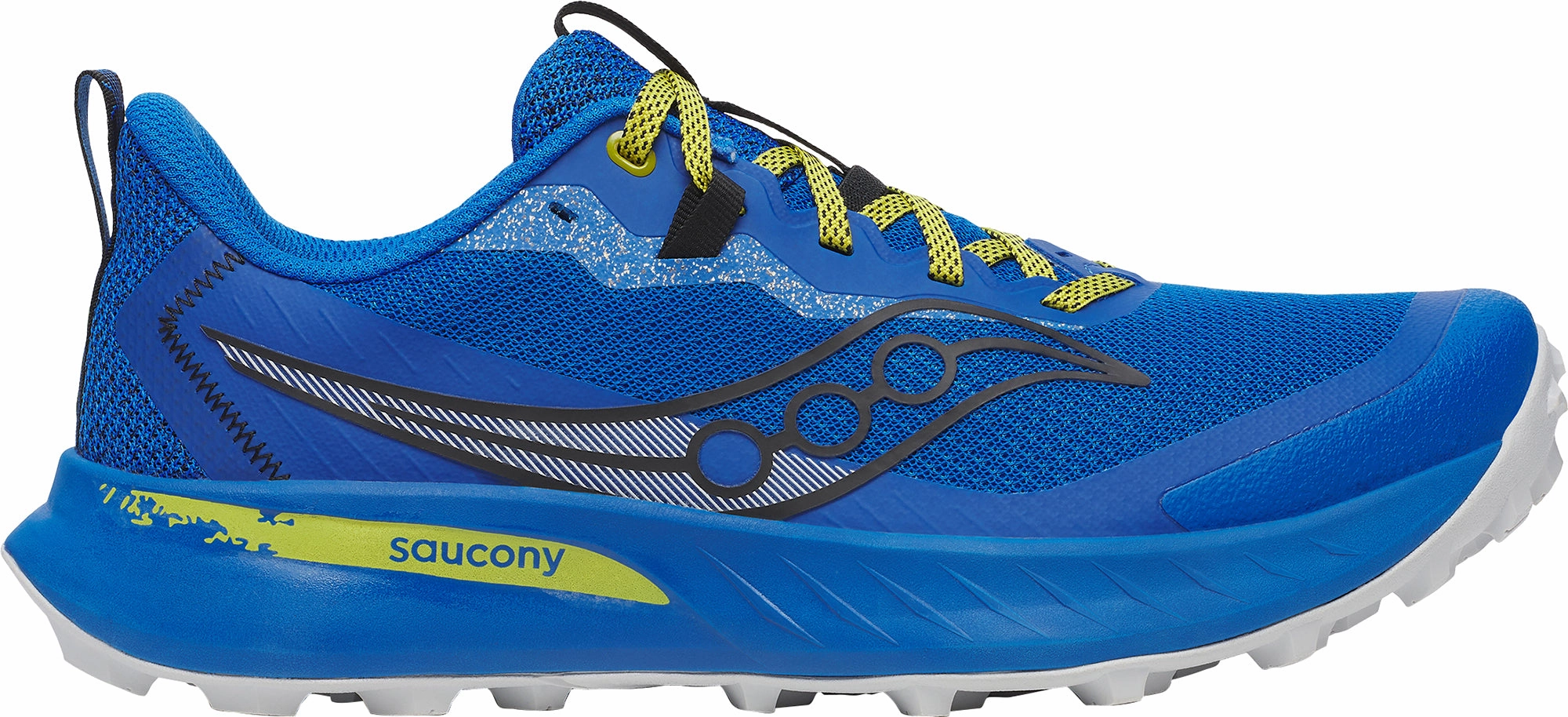 Saucony Peregrine 15 Mens Trail Running Shoes - Blue Thermoplastic Overlays