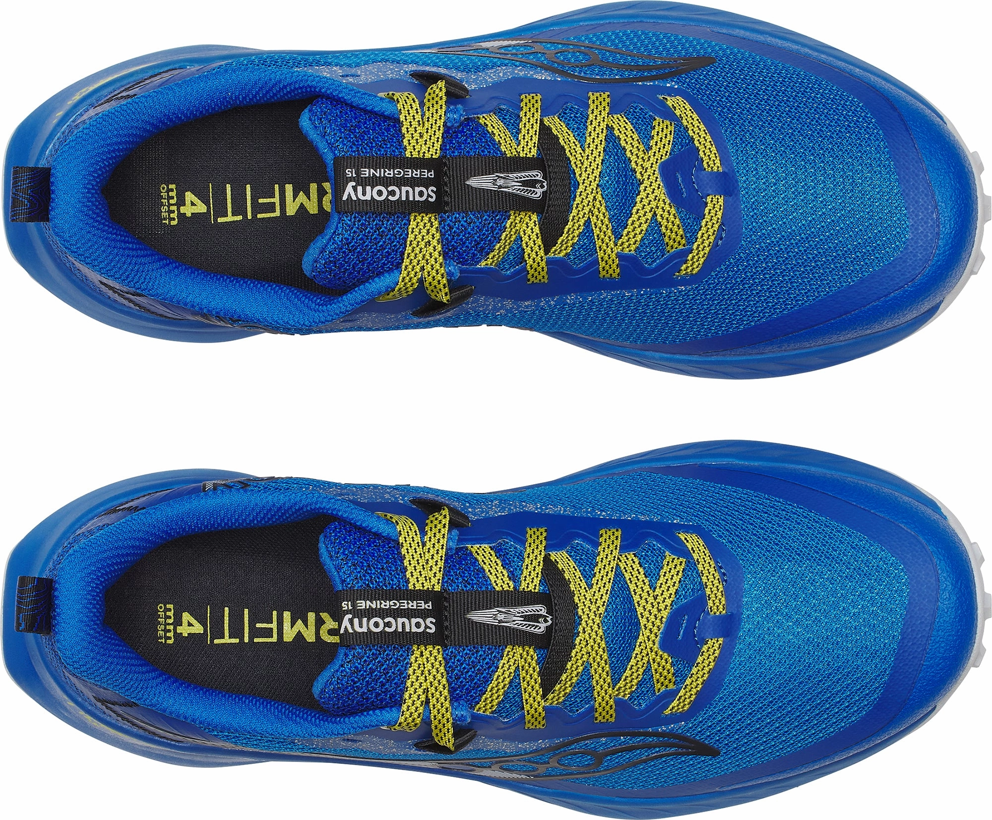 Saucony Peregrine 15 Mens Trail Running Shoes - Blue Durable Outsole Grooves