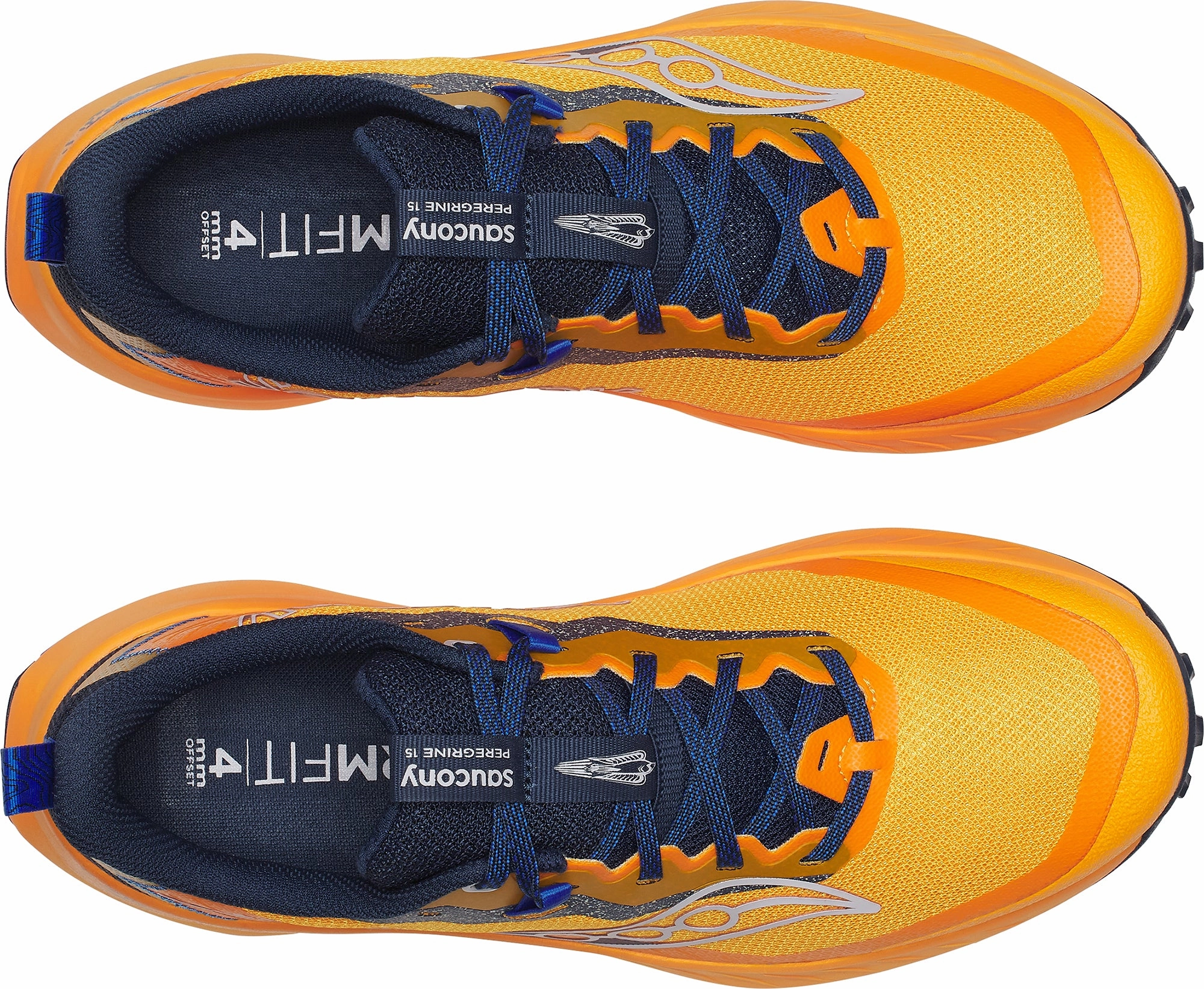 Saucony Peregrine 15 Mens Trail Running Shoes - Orange running in a mountain range shoes strength - training shoes